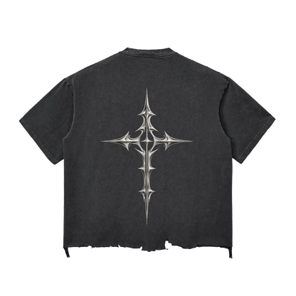 EYE WITNESS Snow Wash Boxy T-shirt